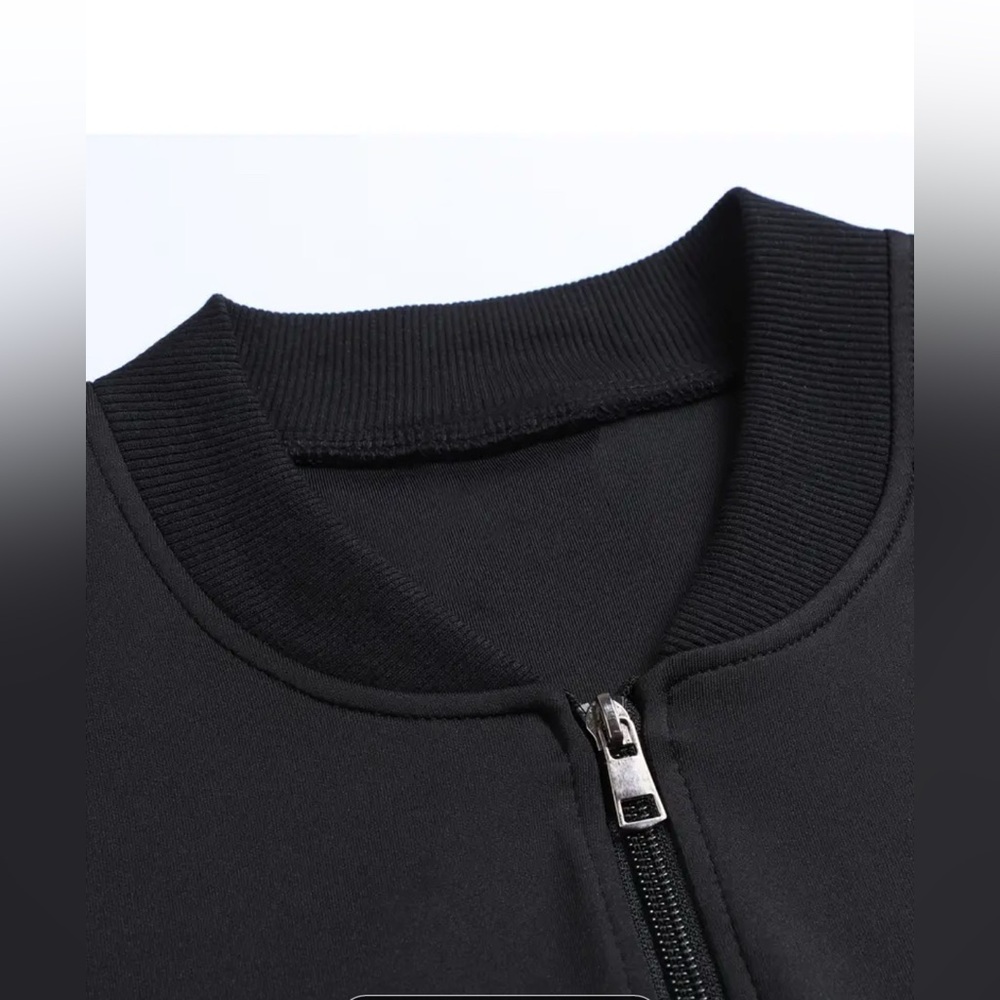 [Polyester Geometric Jacket] Polyester Geometric-Pattern Jacket - Men's Regular - Picture 6 of 7